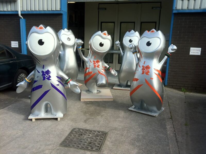 Painted London 2012 mascots