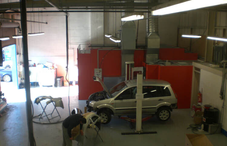 Technicians working in the workshop